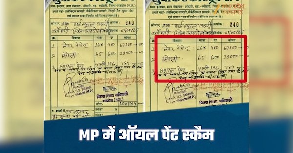 24 लीटर पेंट पोतने में लगा 338634 रूपये का खर्च, 443 मजदूर और 215 मिस्त्री, गजब का घोटाला इस स्कूल में