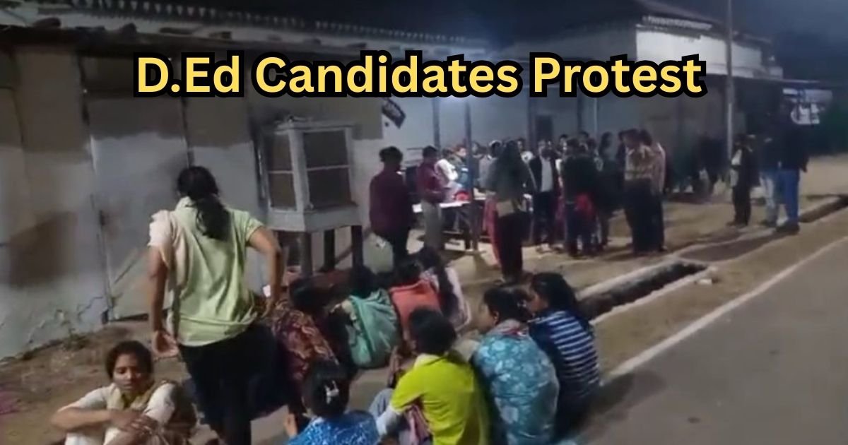 Raipur D.Ed Candidates Protest